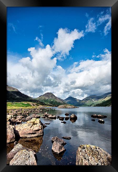  Lake District Sky and Water Framed Print by Jacqi Elmslie