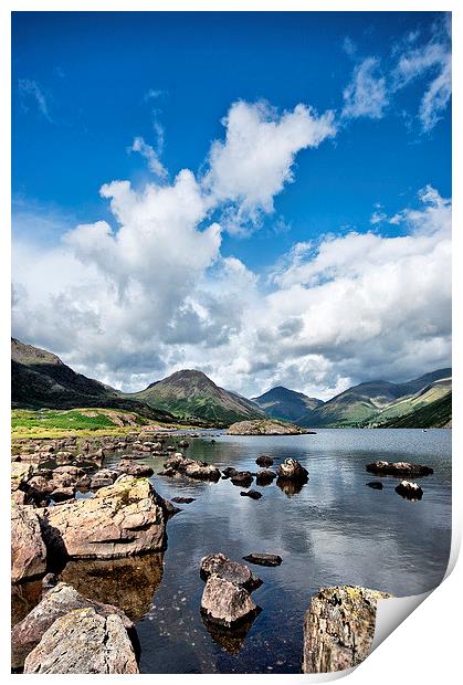  Lake District Sky and Water Print by Jacqi Elmslie
