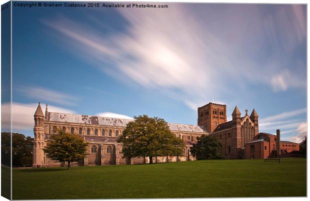 St Albans Cathedral Canvas Print by Graham Custance