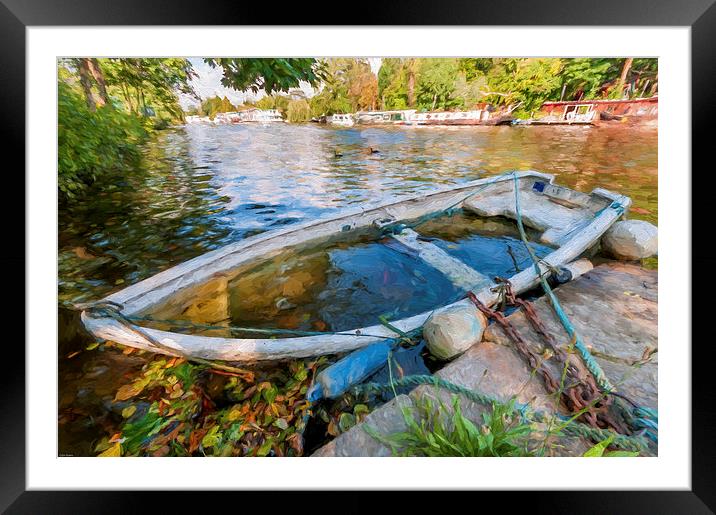  The Abandoned Boat Framed Mounted Print by Colin Evans