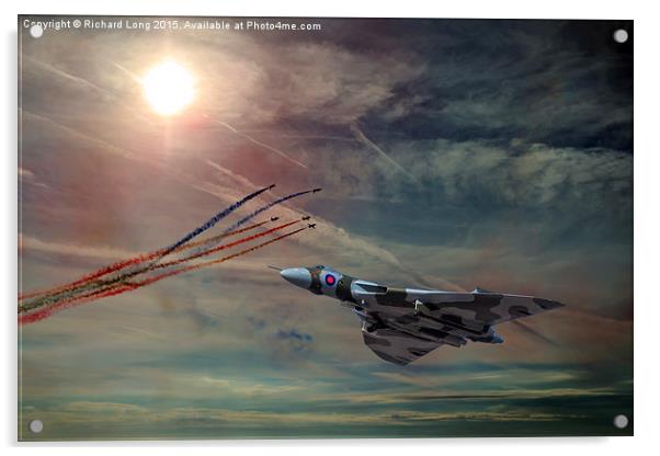  Tribute to the Vulcan Bomber Acrylic by Richard Long