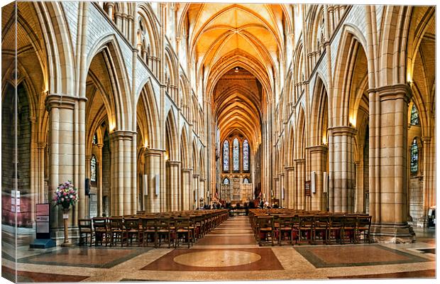  Truro Cathedral Canvas Print by Kelvin Rumsby
