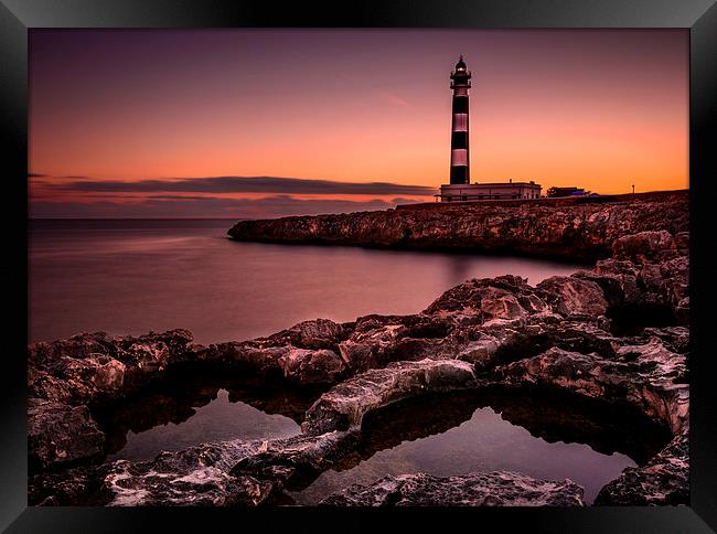 Lighthouse of Cap d'Artrutx, Menorca Framed Print by David Schofield