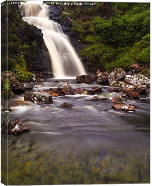 Falls of Dionard  Canvas Print by Mark Rodgers