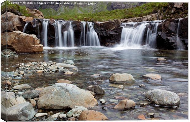 The Fairy Pools  Canvas Print by Mark Rodgers