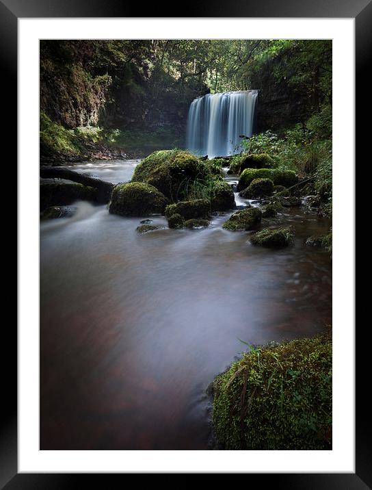  Waterfall Country Sgwd yr Eira  Framed Mounted Print by Leighton Collins