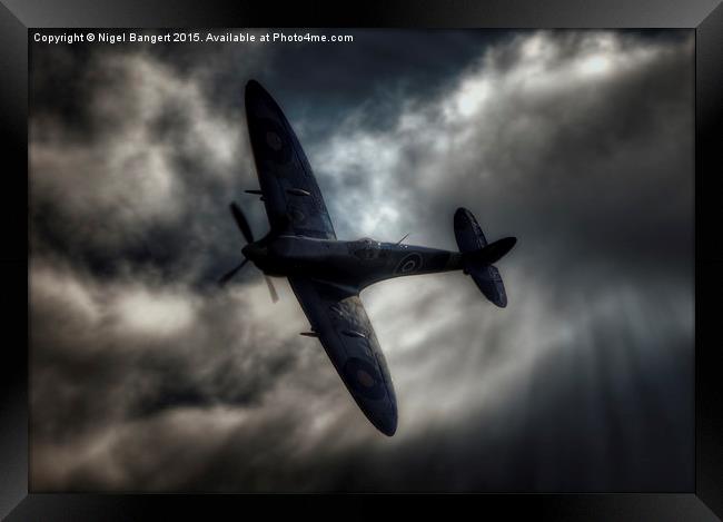  Supermarine Spitfire RR232 HF Mk IXc Framed Print by Nigel Bangert