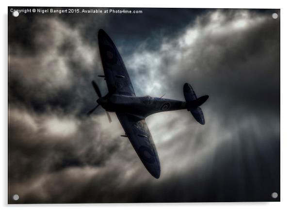  Supermarine Spitfire RR232 HF Mk IXc Acrylic by Nigel Bangert