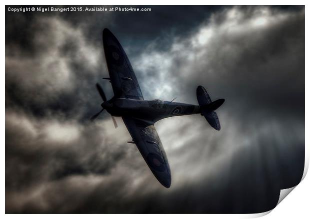  Supermarine Spitfire RR232 HF Mk IXc Print by Nigel Bangert