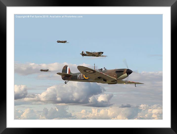 Spitfire - 54 Squadron - September 1940 Framed Mounted Print by Pat Speirs