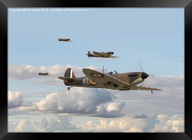  Spitfire - 54 Squadron - September 1940 Framed Print by Pat Speirs