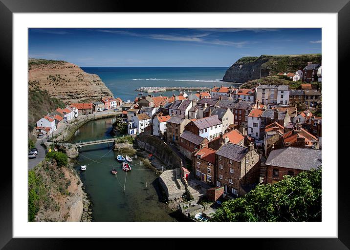 Staithes, North Yorkshire Framed Mounted Print by David Allan