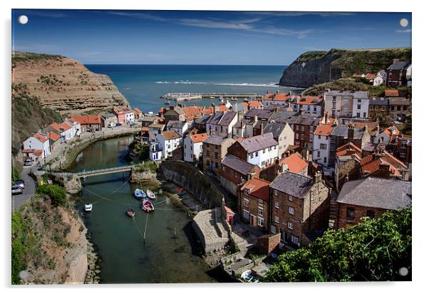 Staithes, North Yorkshire Acrylic by David Allan