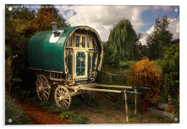  gypsy caravan Acrylic by Thanet Photos