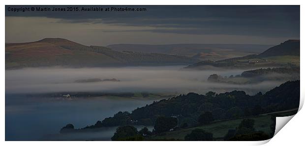 Mist in the Hope Valley  Print by K7 Photography