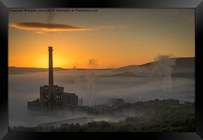  The Hope Valley and Cement Works at Dawn Framed Print by K7 Photography