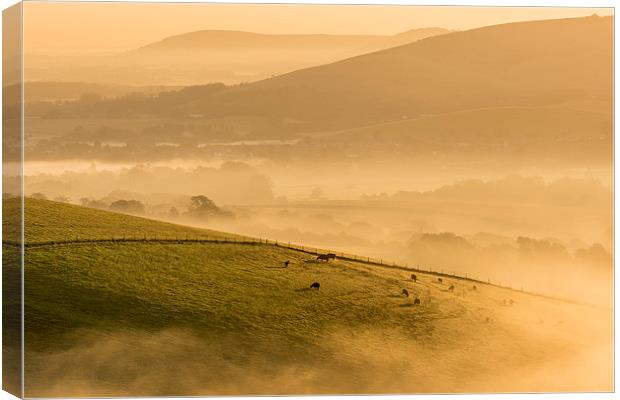 Mist in the Bowl Canvas Print by Malcolm McHugh