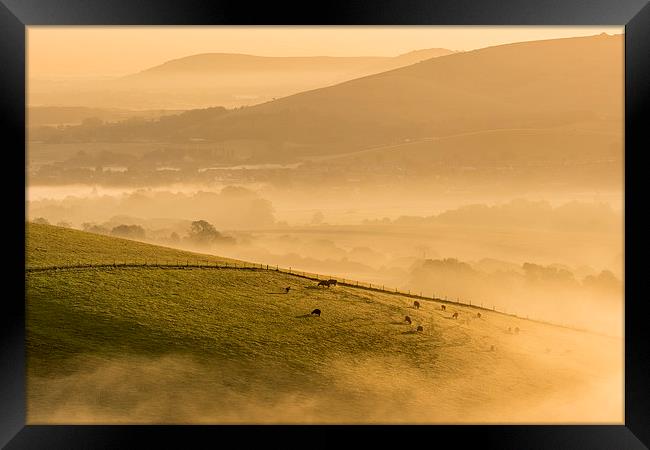Mist in the Bowl Framed Print by Malcolm McHugh
