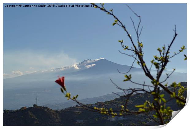  Mount Etna, Sicily  Print by Laurianne Smith
