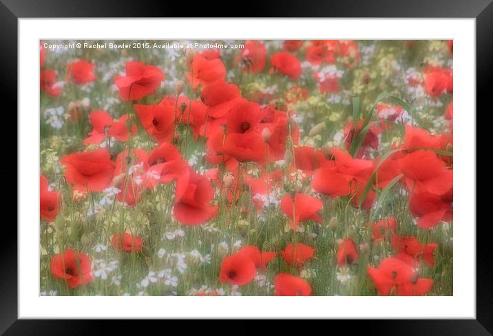 A Dreamy Sea of Red Framed Mounted Print by RJ Bowler