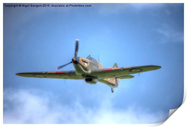  Hawker Hurricane Mk IIc LF363 Print by Nigel Bangert