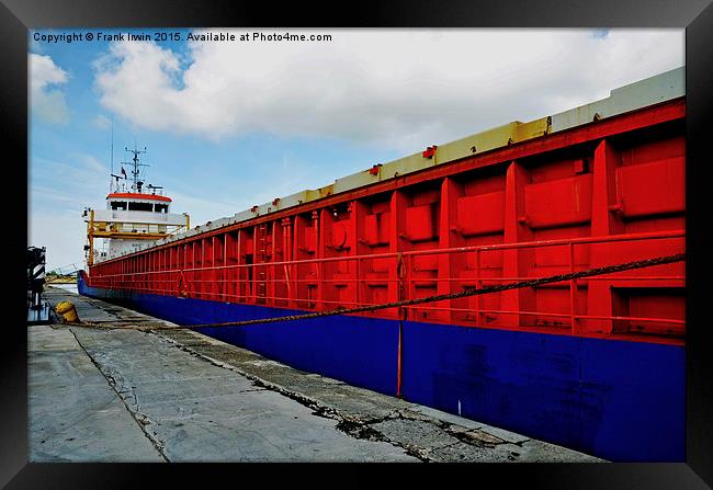  MV Richelieu in Birkenhead Docks, Wirral, UK Framed Print by Frank Irwin