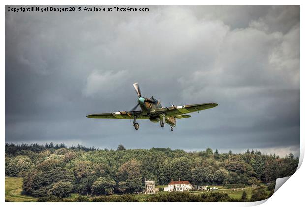  Hawker Hurricane Mk IIc PZ865 Print by Nigel Bangert