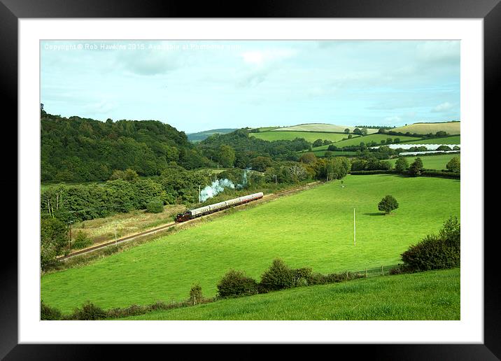  Dart Valley Steam  Framed Mounted Print by Rob Hawkins