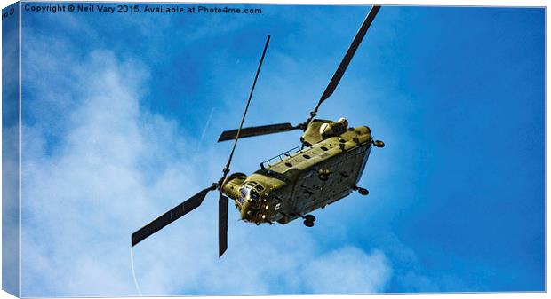  Royal Air Force Chinook Canvas Print by Neil Vary