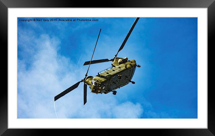  Royal Air Force Chinook Framed Mounted Print by Neil Vary