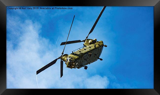  Royal Air Force Chinook Framed Print by Neil Vary