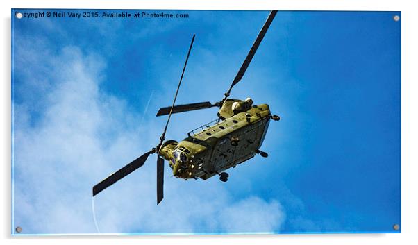  Royal Air Force Chinook Acrylic by Neil Vary