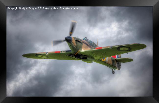 Hawker Hurricane Mk I R4118 Framed Print by Nigel Bangert