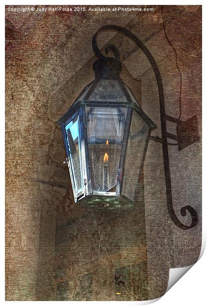  Gaslight Print by Judy Hall-Folde