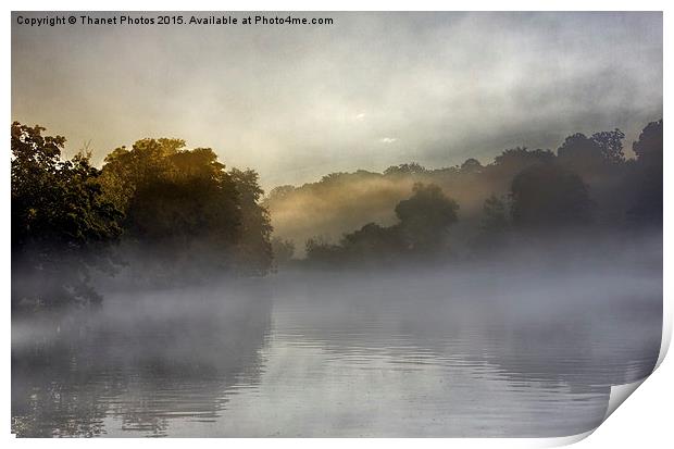  Misty Morning Print by Thanet Photos