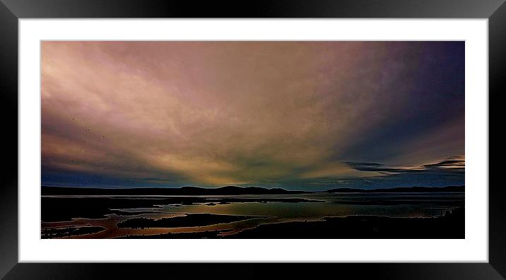  Sunset over the Tectonic Plates in Iceland Framed Mounted Print by Sue Bottomley