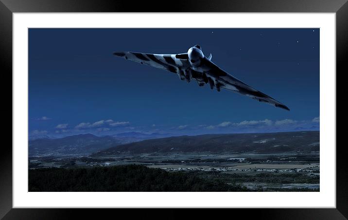  Vulcan "Death comes by Starlight" Framed Mounted Print by Rob Lester