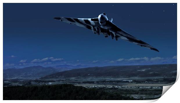  Vulcan "Death comes by Starlight" Print by Rob Lester