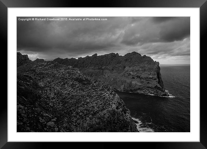  Balearic Storm Framed Mounted Print by Richard Crowhurst