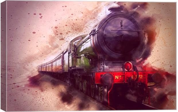  8572 "B12" Steam Engine  Canvas Print by Castleton Photographic