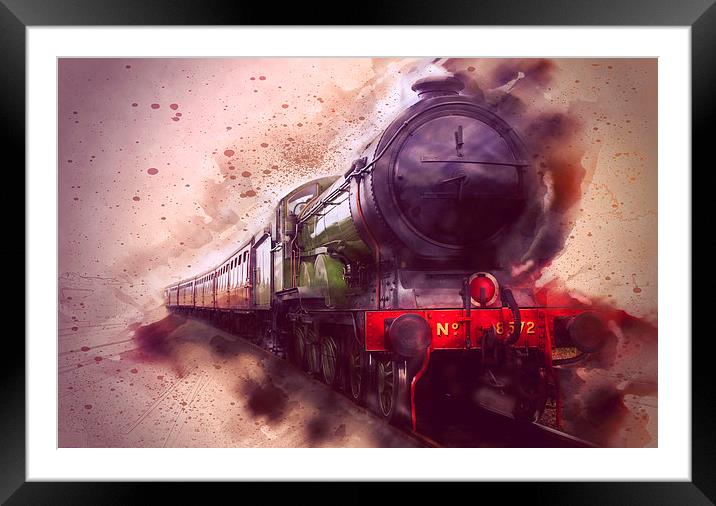  8572 "B12" Steam Engine  Framed Mounted Print by Castleton Photographic