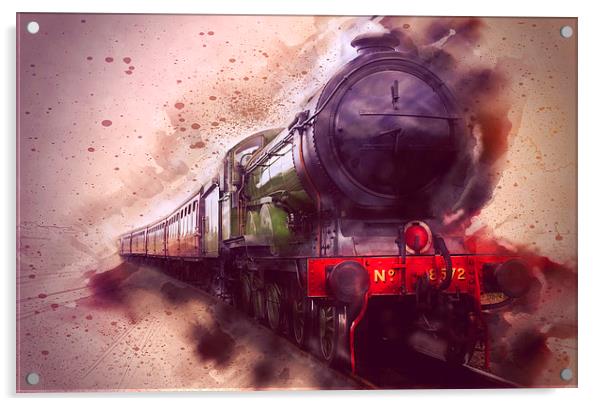  8572 "B12" Steam Engine  Acrylic by Castleton Photographic