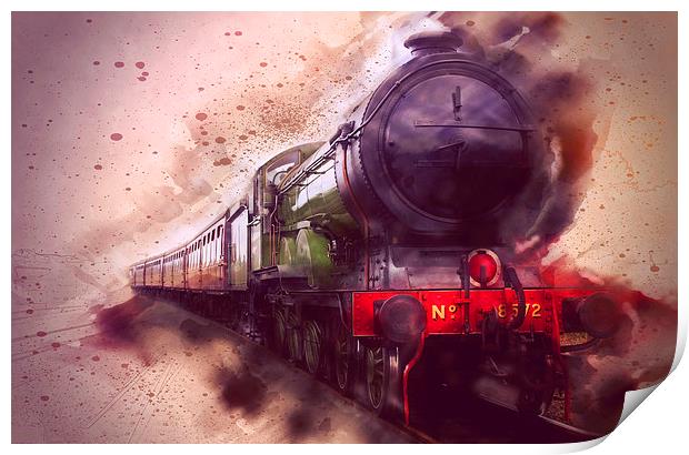  8572 "B12" Steam Engine  Print by Castleton Photographic