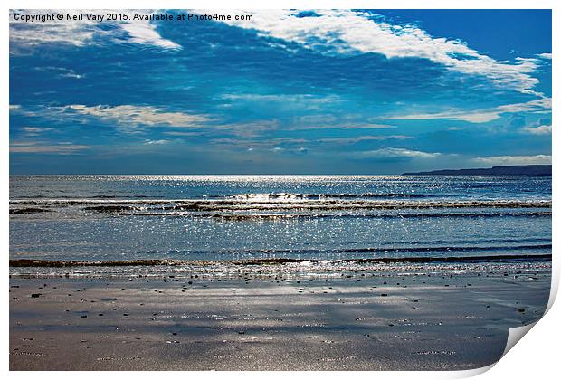  Sunrays on Scarborough Beach  Print by Neil Vary