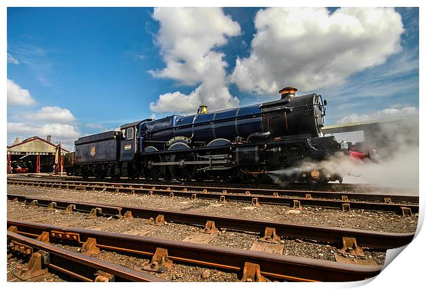  King Edward II Steam Train Print by Oxon Images
