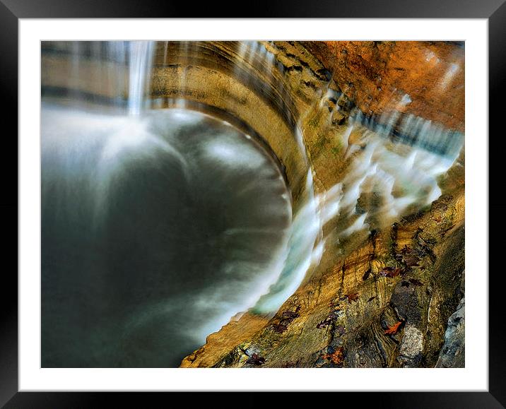  Enfield Falls Framed Mounted Print by Bryan Olesen