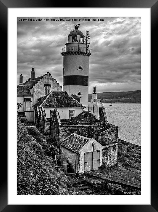  Cloch Lighthouse Inverclyde Framed Mounted Print by John Hastings