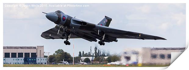 XH558 taking off yesterday Print by Jason Wells