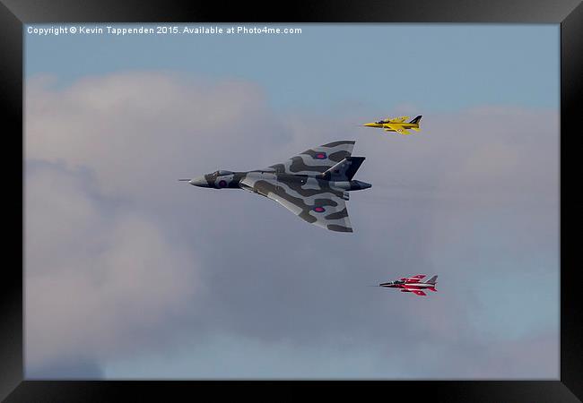  Vulcan & Gnat Formation Framed Print by Kevin Tappenden