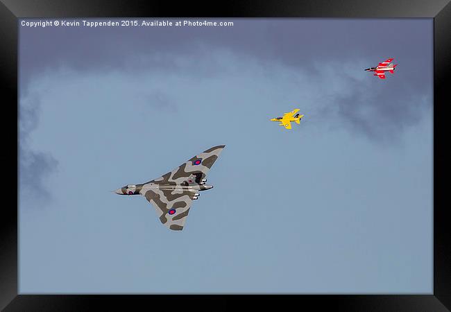  Vulcan & Gnat Formation 2 Framed Print by Kevin Tappenden